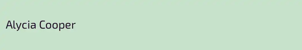 Alycia Cooper
